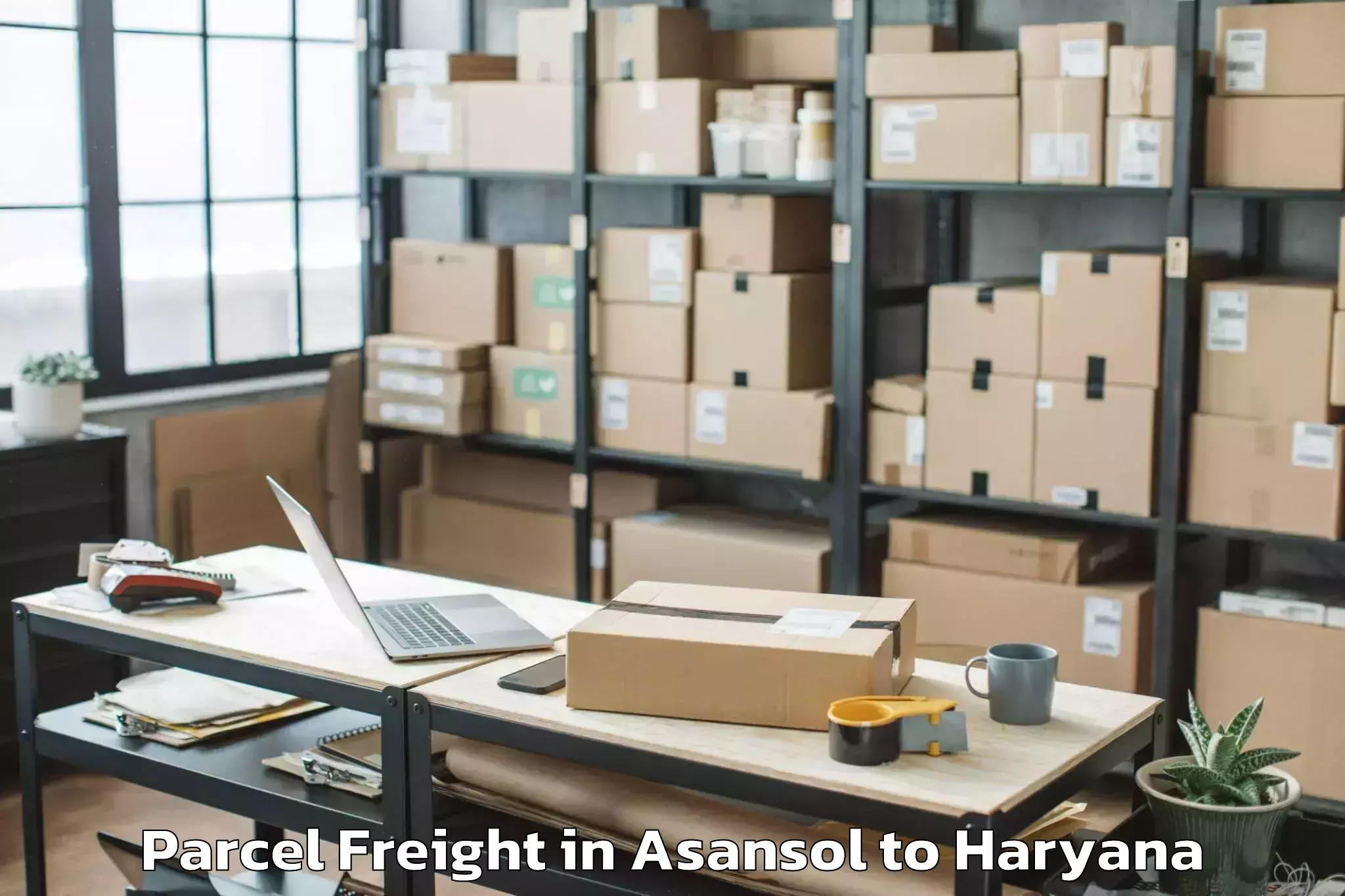 Hassle-Free Asansol to Cyber City Gurgaon Parcel Freight